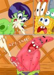  big_breasts boner breasts cleavage comic cumshot eugene_h._krabs facial mr._krabs nickelodeon patrick_star princess_mindy_(spongebob) spongebob spongebob_squarepants yaoinami 