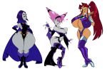  dc_comics jinx raven_(dc) skimpy slb starfire tagme teen_titans 