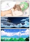  1boy 1girl comic in_love inusen kid_icarus kid_icarus_(comic) male/female nintendo nipples nude palutena pit 