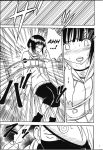 bondage breasts comic fingering fishnet hatake_kakashi hinata hinata_hyuuga kakashi_hatake licking monochrome naruto pussy tied