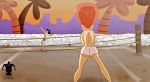  ass betty_rubble jesterbutts tennis tennis_court tennis_racket the_flintstones topless_(female) wilma_flintstone 