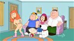 ass boots brian_griffin chris_griffin family_guy flashing_ass lois_griffin meg_griffin nude peter_griffin sideboob thighs