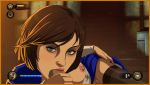 bioshock bioshock_infinite breasts drooling elizabeth fellatio gif nipples oral sucking zone