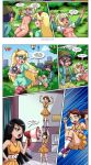 6girls bbmbbf black_hair blonde_hair breasts brittney_wong brown_hair chantal_(svtfoe) comic cum cum_on_body glasses jackie_lynn_thomas janna_ordonia latin_lover_(comic) nipples palcomix palcomix_vip star_butterfly star_vs_the_forces_of_evil