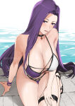 1girl 1girl 1girl alternate_costume bikini black_bikini black_choker black_footwear black_swimsuit blush choker cleavage collarbone female_only fire_emblem fire_emblem_echoes:_shadows_of_valentia groin high_res highleg highleg_bikini highleg_swimsuit huge_breasts intelligent_systems jewelry long_hair multicolored_bikini multicolored_swimsuit nintendo oyatsu_0 pendant purple_bikini purple_eyes purple_hair purple_swimsuit sandals seiza sitting smile sonya_(fire_emblem) swimsuit thigh_strap twitter_username very_long_hair water white_bikini white_swimsuit