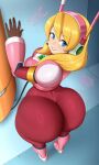 1girl ai_generated alia_(rockman) ass big_ass breasts capcom fundoshilover101 huge_ass mega_man