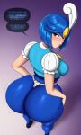 1girl ai_generated ass big_ass breasts capcom fundoshi fundoshilover101 gigantic_ass huge_ass mega_man splash_woman