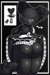 1girls apron ass big_breasts bitty_buttons black_body black_skin bow breasts button_eyes clothes_lift clothing digital_media_(artwork) doll doll_girl double_bun dress dress_lift female female_only first_porn_of_character frilled_dress frilled_panties frills from_behind hair_bow hair_bun hair_ornament huge_ass lalaloopsy looking_at_viewer looking_back maid mga_entertainment monochrome one-eyed panties plush_doll ragdoll short_sleeves solo solo_female thick_thighs thong tiimooner trace_e._doodles wide_hips