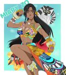 alluring big_breasts bikini_top dark-skinned_female dark_skin darkyal97 darkyal971girl high_res miary_zo shorts tekken tekken_8