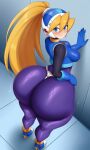 1girl ai_generated ass ass big_ass big_ass breasts capcom ciel_(rockman) fundoshi fundoshilover101 huge_ass huge_ass mega_man