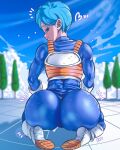 1girl ass battle_armor big_ass bodysuit boots bottom_heavy bubble_ass bubble_butt bulma_brief d-art dat_ass dragon_ball dragon_ball_z fat_ass fat_butt female_only huge_ass large_ass large_butt looking_at_viewer looking_back saiyan_armor shounen_jump skin_tight tagme thick_ass thick_thighs tight_clothing wide_hips