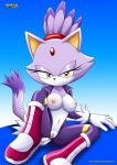 bbmbbf blaze_the_cat boots breasts exposed female mobius_unleashed nipples nude palcomix pussy sega sonic_(series) sonic_the_hedgehog_(series) spreading suit