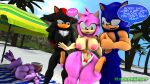 2boys 2girls 3d amy_rose beach big_ass blaze_the_cat female huge_ass male nude nudity penis rocketspuff sega sfm shadow_the_hedgehog sonic_the_hedgehog sonic_the_hedgehog_(series) wide_hips