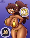 1girl 3_girls amphibia amphibia_(finale) anne_boonchuy bikini breasts gold_bikini gp_spices marcy_wu sasha_waybright tagme