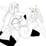 1girl 2_girls alluring celica_(fire_emblem) fire_emblem fire_emblem_echoes:_shadows_of_valentia fire_emblem_gaiden fire_emblem_warriors heart heavy_breathing intelligent_systems looking_pleasured medium_breasts nintendo partially_clothed scissoring sketch sonya_(fire_emblem) spicysiren stockings tribadism yuri