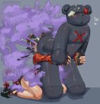 blush blush dominant_male fart farting farting_in_face farting_in_mouth farting_in_nose farting_on_face forced holding_wrists male/female pastelassz plushie plushophilia princess_effie