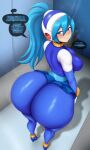 1girl ai_generated ass ass big_ass big_ass breasts capcom ciel_(rockman) fundoshilover101 huge_ass huge_ass mega_man