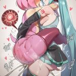 ai_generated amy_rose miku_hatsune mobian_(species) sonic_the_hedgehog_(series) tagme