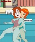 2girls aged_up ben_10 ben_10_(classic) biting_lip cameltoe cartoon_network ceased_resistance crossover dialogue disney disney_channel disney_xd female female_only fingering fingering_pussy ginger ginger_hair gravity_falls gwen_tennyson gwen_tennyson_(classic) horny_female lesbian_sex masturbation masturbation_through_clothing multiple_girls nipple_bulge orange_hair orgasm_face partially_submerged partially_underwater_shot pokies pussy red_hair redhead sexfightfun straight_hair swimming swimming_pool swimsuit underwater warner_brothers water wendy_corduroy yuri
