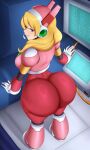 1girl ai_generated alia_(rockman) ass big_ass breasts capcom fundoshilover101 huge_ass mega_man