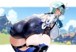 1girl ai_generated blue_hair curvy curvy_female curvy_figure eula_(genshin_impact) genshin_impact long_hair