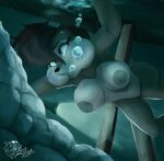 1girl archie_comics asphyxiation drown drowning female nude peril princess sally_acorn solo sonic_(series) sonic_the_hedgehog_(archie) sonic_the_hedgehog_(comics) sonic_the_hedgehog_(series) swimming the-blub-meister underwater underwater_peril