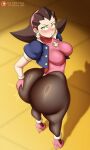 1girl ai_generated ass big_ass breasts capcom fundoshilover101 huge_ass mega_man tron_bonne
