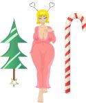 antennae areolae beige_skin big_breasts blue_eyes breasts candy_cane candy_cane_staff christmas christmas_tree christmas_tree_sword cindy_lou_who cleavage commission dk female heart heart_antennae how_the_grinch_stole_christmas nightgown nightie nipples pussy riffsandskulls see-through smile solo staff sword tree wedding_ring yellow_hair