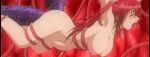 1girl breasts inyouchuu inyouchuu_shoku nipples red_hair shiratori_mikoto tentacle