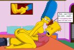 ass bart_simpson breasts cowgirl_position erect_nipples incest marge_simpson mother_&_son nude orgasm_face the_simpsons thighs vaginal