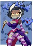 1girl big_breasts black_hair breasts immorticia_(pvz) plants plants_vs_zombies plants_vs_zombies:_heroes pvz r_bismut rbismut shy undead white_hair zombie zombie_(pvz) zombie_girl