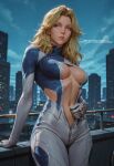 4k_render action_pose aesthetic_render ai_art ai_generated ai_generated_artwork american_comics artistic_render artwork_design artwork_inspired beautiful_character blonde blue_costume blue_eyes character_design character_focus character_portrait cinematic_lighting cleavage comic_art comic_character comic_icon comicbook_render comicbook_style concept_art confident_pose cool_pose detailed_character_render detailed_painting detailed_render digital_art digital_painting dynamic_pose elegant_style energy_field fan_favorite fanart fantastic_four fantasy_art fantasy_hero fantasy_superhero fantasy_world female_character female_superhero female_warrior futuristic_design glowing_effects heroic_pose high_quality_render iconic_female_character illustration intelligent_heroine invisible_forcefield invisible_woman legendary_heroine marvel marvel_comics marvel_rivals marvel_universe nipple_bulge power_effects powerful_female realistic_lighting realistic_rendering science_fiction science_heroine strong_female stylized_art sue_storm superhero superhero_costume superheroine tight_suit