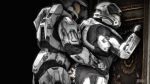  2014 3d armor ass cgi cum erection gif halo_(series) human male mammal not_furry penetration penis plain_background sex source_filmmaker spartan standing video_games zeog 