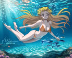 adult_swim alluring bare_legs barefoot big_breasts bikini bishoujo_senshi_sailor_moon bishoujo_senshi_sailor_moon_r bishoujo_senshi_sailor_moon_r_the_movie bishoujo_senshi_sailor_moon_s bishoujo_senshi_sailor_moon_s_the_movie bishoujo_senshi_sailor_moon_supers bishoujo_senshi_sailor_moon_supers_the_movie blonde_hair blue_eyes cleavage elbow_gloves minako_aino neldorwen pin_up swimming toei_animation toonami underwater