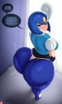 1girl ai_generated ass big_ass breasts capcom fundoshi fundoshilover101 huge_ass mega_man splash_woman