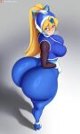 1girl ai_generated ass big_ass breasts capcom ciel_(rockman) fundoshilover101 huge_ass mega_man