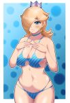 1girl alluring bikini blonde_hair blue_eyes ethanexion female_only jpeg mario_(series) nintendo princess_rosalina rosalina super_mario_bros.