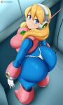1girl ai_generated alia_(rockman) ass ass big_ass big_ass breasts capcom fundoshi fundoshilover101 huge_ass huge_ass mega_man