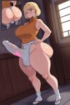 1futa ai_generated ashley_graham ass big_ass breasts capcom erection erection_under_clothes fundoshi fundoshi_futanari fundoshilover101 futanari huge_ass resident_evil tabi_socks
