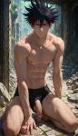 ai_generated fushiguro_megumi jujutsu_kaisen male penis penis_out silverkoray tagme underwear_only yaoi