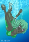 1girl dastigy digital_art emerald_sustrai fanart female rooster_teeth rwby sea solo swimming underwater