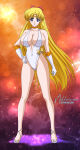 adult_swim alluring bare_legs big_breasts bikini bishoujo_senshi_sailor_moon bishoujo_senshi_sailor_moon_r bishoujo_senshi_sailor_moon_r_the_movie bishoujo_senshi_sailor_moon_s bishoujo_senshi_sailor_moon_s_the_movie bishoujo_senshi_sailor_moon_supers bishoujo_senshi_sailor_moon_supers_the_movie blonde_hair blue_eyes cleavage elbow_gloves minako_aino neldorwen one-piece_bikini pin_up sandals toei_animation toonami