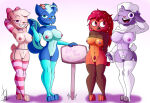 1girl 4girls anthro bovid caprine chipmunk clothing feet fishnet fishnet_legwear fishnet_topwear flaky_(htf) giggles_(htf) ground_squirrel group happy_tree_friends high_res lammy_(htf) latex_stockings lechugansfw legwear legwear_only lingerie mammal mephitid mostly_nude multiple_females multiple_girls paws petunia_(htf) porcupine rodent sciurid sheep sign simple_background skunk squirrel stockings stockings_only stripes