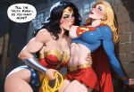 2_girls against_wall amazon arm_behind_back bangs bare_legs bare_shoulders belt big_breasts black_hair blonde_female blonde_hair blue_eyes blue_leotard blue_shirt blush bondage bracer breast_sucking breasts cape cleavage collarbone couple dc_comics dcau diana_prince duo english_text eyeshadow female/female female_moaning female_only femdom femsub half-closed_eyes head_back heroine holding holding_object holding_rope hugging indoors jewelry justice_league justice_league_unlimited kara_zor-el kryptonian lasso_of_truth leaning leaning_back leaning_forward legs legs_together leotard lezdom lips lipstick long_hair long_sleeves looking_at_another looking_up love makeup midriff miniskirt moaning moaning_in_pleasure mound_of_venus multicolored_bodysuit multicolored_clothes multiple_girls muscle muscular muscular_female mutual_yuri naughty_face navel neck night night_sky one_breast_out one_breast_out_of_clothes open_mouth parted_bangs pink_lipstick pleated_skirt red_cape red_leotard red_lipstick red_skirt romantic romantic_couple rope rope_bondage round_teeth saliva seductivequeen seductivequeen_(artist) shadow shirt skirt sky smile speech_bubble standing star star_(symbol) star_print straight_hair strapless strapless_dress sucking supergirl supergirl_(series) superhero_costume superheroine superman_(series) sweat sweating talking teeth text themysciran thick_eyebrows thick_thighs thighs tiara tied_up torn_clothes torn_shirt two-tone_leotard upper_teeth upper_teeth_only wavy_hair window wonder_woman wonder_woman_(series) yellow_belt yuri