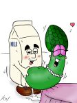  /co/ 4chan bed blush crossover cum cum_overflow food_groupie from_behind fucked_silly hetero mascot melvin_milk milf milk milk_carton mom_asparagus no_humans sex vegetable veggietales 