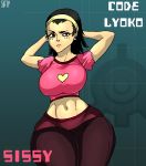 ass big_ass big_breasts breasts code_lyoko elisabeth_delmas female heart jay-marvel looking_at_viewer navel sissi_delmas wide_hips