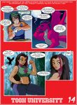 ass big_ass big_breasts breasts clothes comic crossover disney jake_long jay-marvel juniper_lee long_hair pants text the_life_and_times_of_juniper_lee toon_university wide_hips