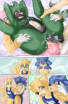 amy_rose anal double_penetration furry futa_on_male futanari huge_breasts miles_"tails"_prower rouge_the_bat sonic_oc sonic_the_hedgehog sonic_the_hedgehog_(series) topless