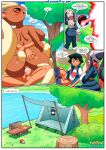  a_lover_from_the_future_(comic) akari_(pokemon) ash_ketchum bbmbbf comic furry lopunny nintendo palcomix pokemon pokepornlive satoshi satoshi_(pokemon) 