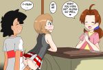 ash_ketchum delia_ketchum exhibitionism maoukouichi pokemon serena_(pokemon)